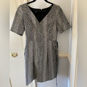 animal print dress.